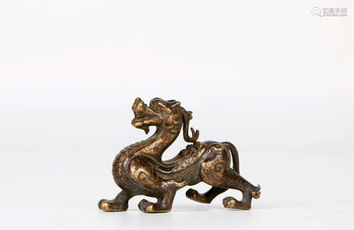 A chinese qing dynasty bronze decoration