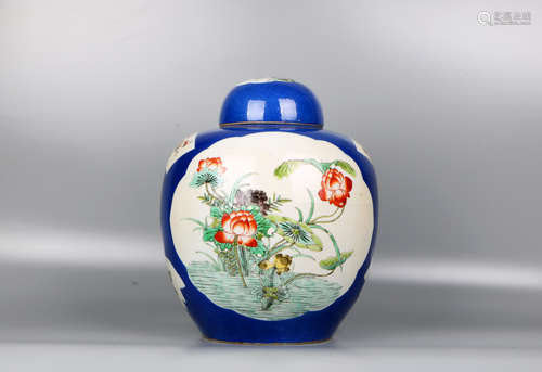 A chinese blue&white jar