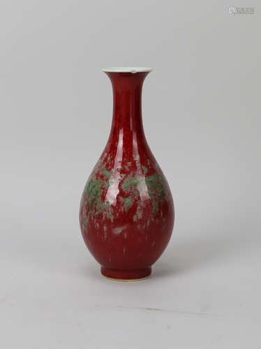 Chinese peach-blossom glazed vase