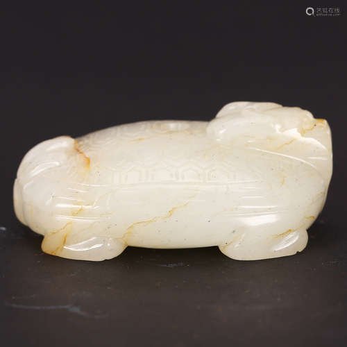 CHINESE WHITE JADE BEAST