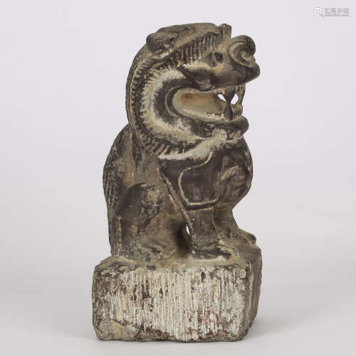 CHINESE STONE CARVED FOOLION