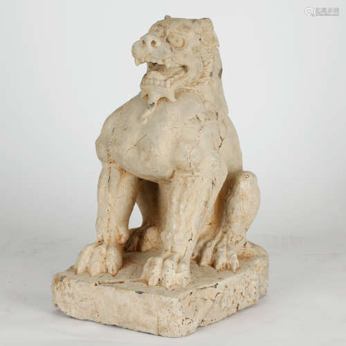 CHINESE STONE CARVED FOOLION