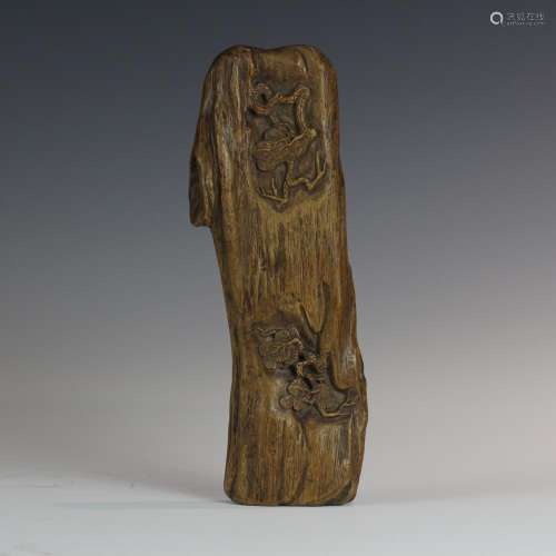 CHINESE AGALWOOD ARM REST