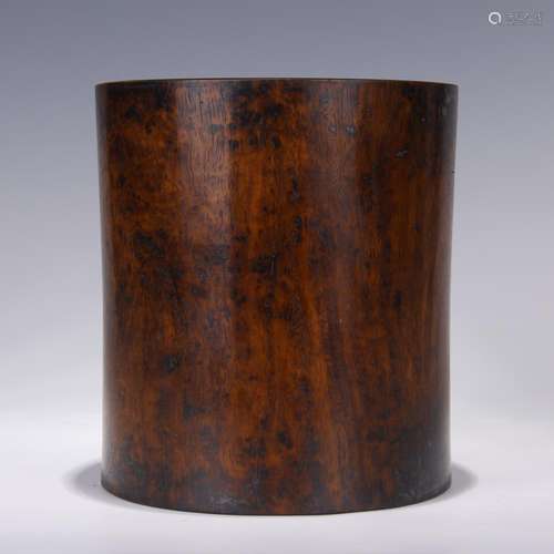 CHINESE HARDWOOD HUALI BRUSH POT