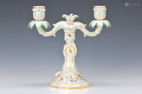 candle holders, Meissen