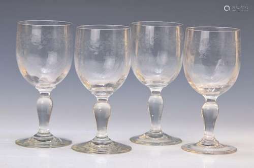 6 wine glasses, France