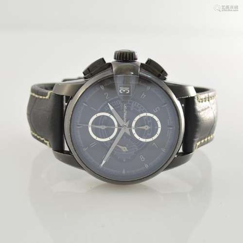 HAMILTON big gents wristwatch with chronograph