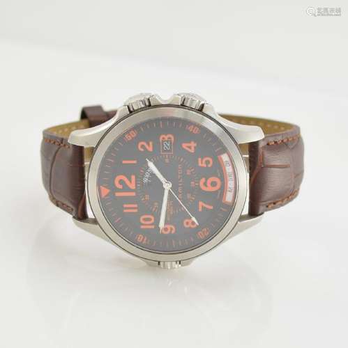 HAMILTON pilots wristwatch model Khaki GMT