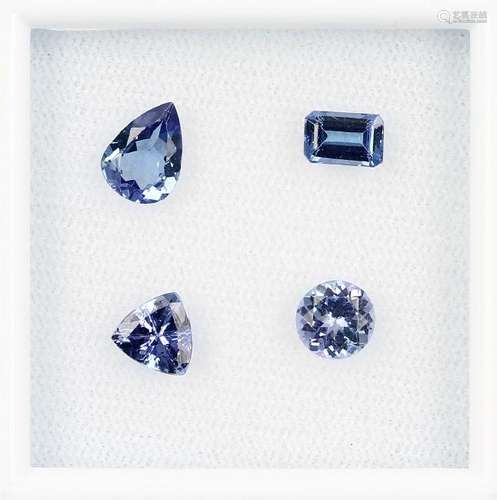 Lot loose tanzanites