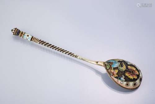 Spoon with enamel, Russia approx. 1900