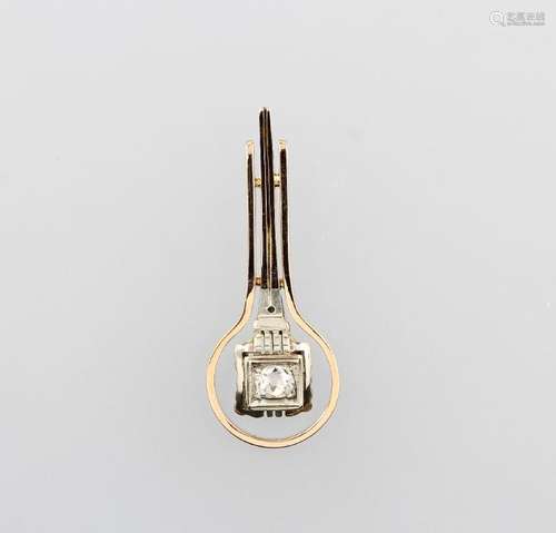 14 kt gold pendant with diamond