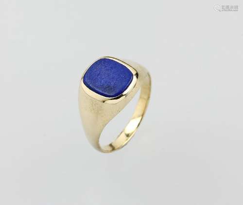 14 kt gold ring with lapis lazuli