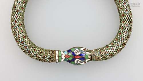 Necklace 'snake' with enamel, Egypt approx. 1925s