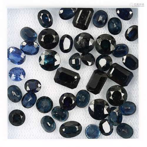 Lot loose sapphires