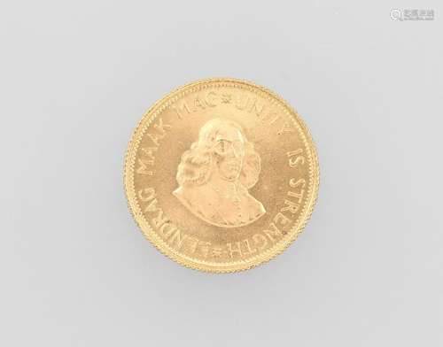 Gold coin, 2 Rand, South Africa, 1968