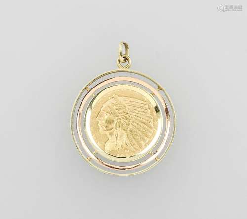 Coin pendant, 5 Dollars, USA, 1912