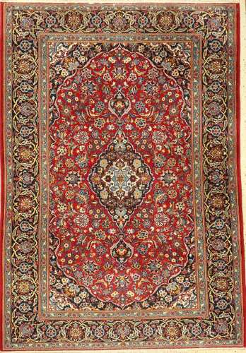 Kurk Kashan Rug,