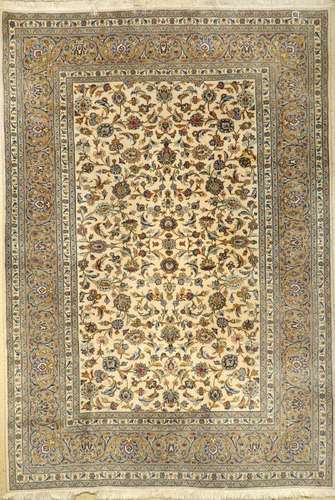 Kurk Kashan Carpet,