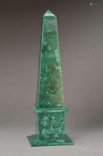 Obelisk, malachite