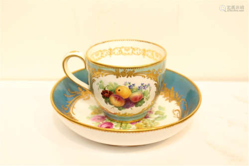 18th Century Porcelain Cup and Sause,Mark