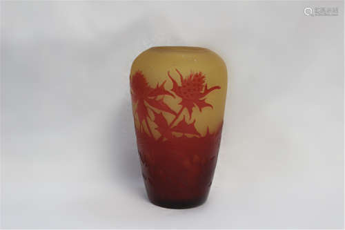 A Red Glass Vase