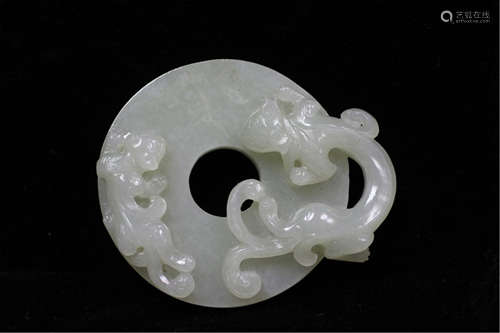 Two Chinese Jade Carvings, húrén