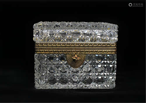 Cut Crystal Jewelry Box