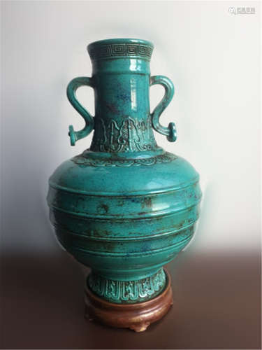 Chinese Blue and White Porcelain Moonflask