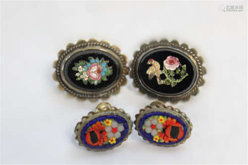 Group of Micromosaic Jewelry/ Objects