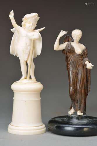 two ivory sculptures