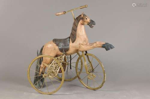 tricycle with carousel horse