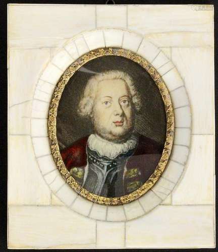 FRIEDRICH WILHELM I OF PRUSSIA Miniature in