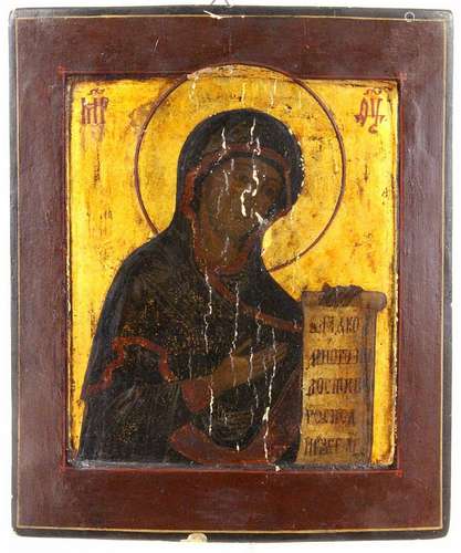 MOTHER OF GOD Russian icon, 19th century