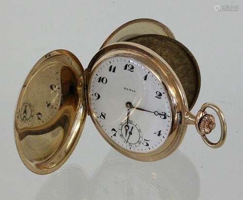 A HUNTER CASED POCKET WATCH Switzerland circa