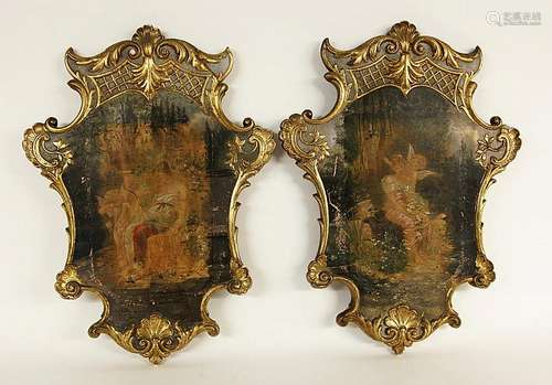 TWO STUCCO PLAQUES Germany Late 19th century