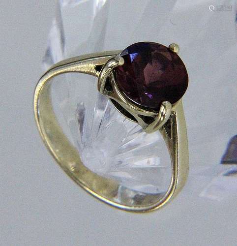 A LADIES RING WITH PINK TOURMALINE 585/000 yellow