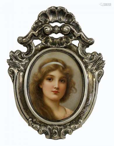 A PORCELAIN MINIATURE KPM Berlin, 19th century