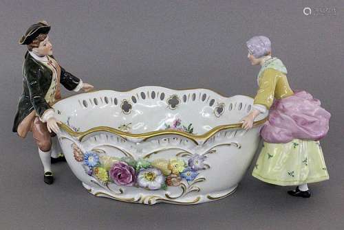 A FRUIT BOWL WITH 2 FIGURES Schierholz 1992 A