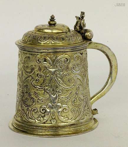 A RENAISSANCE LIDDED TANKARD Probably Augsburg