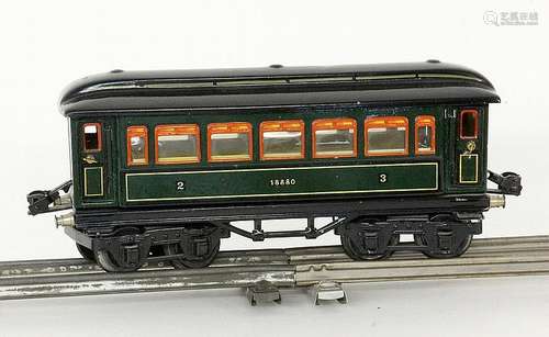 A MARKLIN EXPRESS COACH 1888 1930s 0 gauge