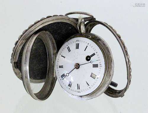 A VERGE POCKET WATCH Late 18th century Silver