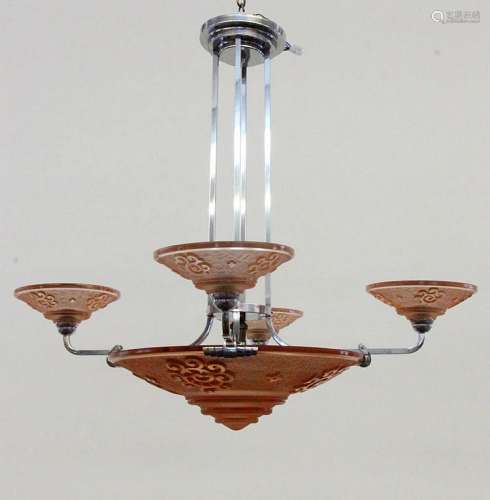 AN ART DECO CEILING LAMP France 1920s