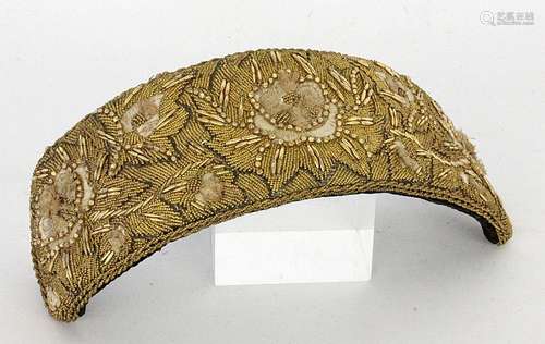 A WEDDING HEADDRESS circa 1850 Gold