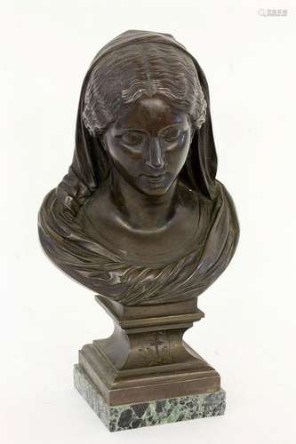 ALFRED LOUIS HABERT Paris 1824 - 1893 Bust of a