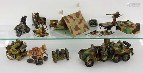 A LOT OF MILITARY TOYS Marklin, Hausser etc