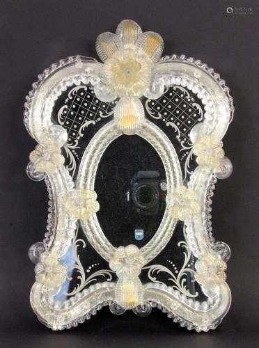 A MURANO WALL MIRROR Italy Mirror with