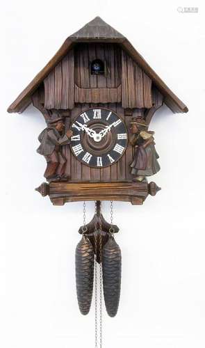 A BLACK FOREST CUCKOO CLOCK Regula, Black