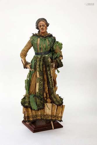 A NEAPOLITAN NATIVITY FIGURE circa 1800 Woman in