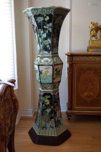 An Extremely Large, Museum Piece, Familie Verte Vase