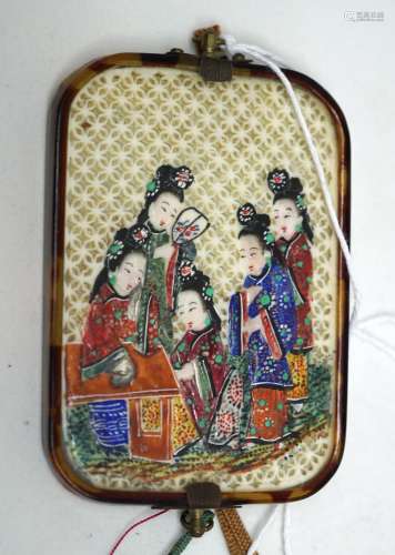 A Chinese 'Ladies' Mirror Pendant